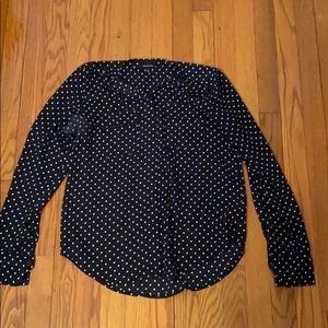 Black and white pok a dot blouse